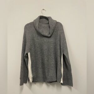 Loft Lou & Grey Contrast Side Zip Wafflestitch Turtleneck Sweater. Size - XL